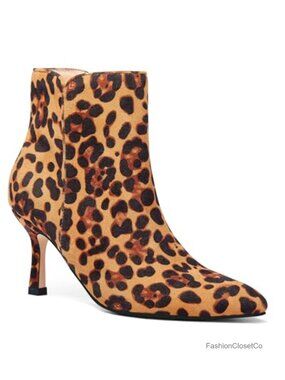 Women's Kitten Heel Ankle Booties Pointed Toe Suede Low Heel Side Zipper